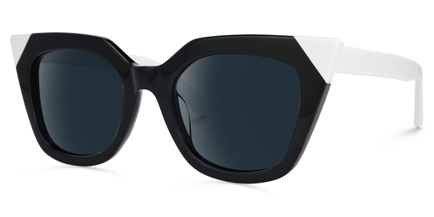 Debnath Cateye Black Sunglasses | Zeelool Glasses1