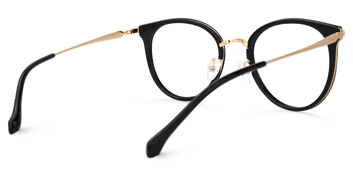 ☺︎あやね☺︎ Yahaira Round Black Glasses | Zeelool Glasses