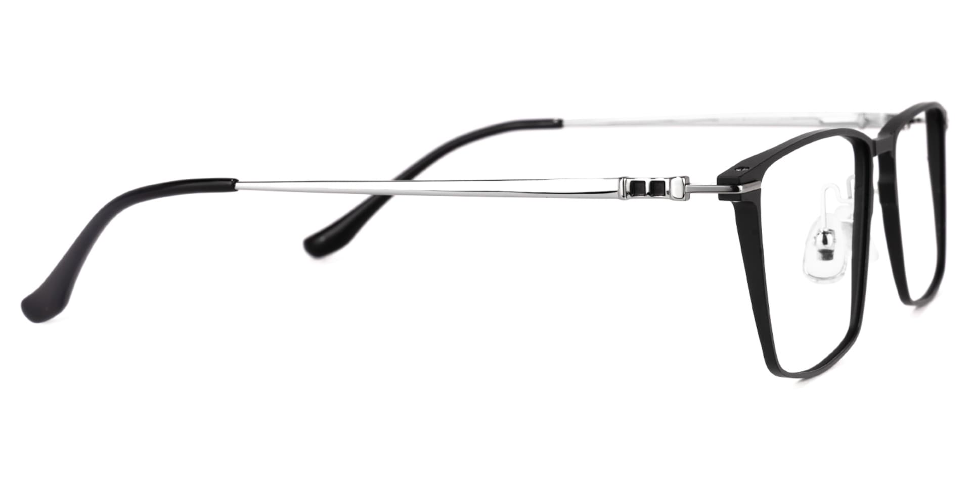 Chiru Square Black Glasses | Zeelool Glasses2