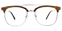 Dornisha Square Brown Glasses0