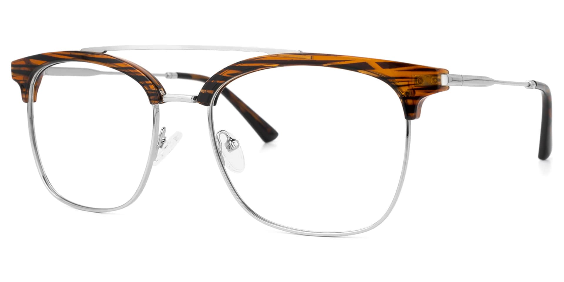 Dornisha Square Brown Glasses | Zeelool Glasses1