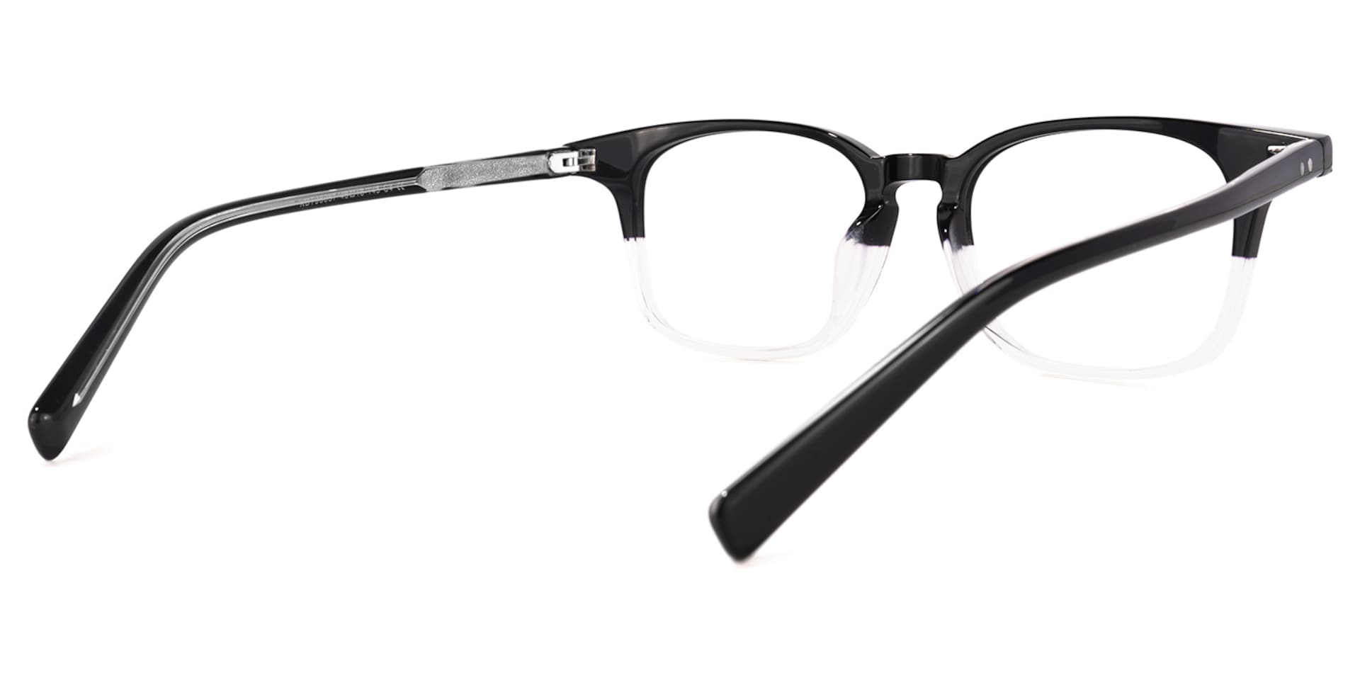 Hayden Square Black-White Glasses | Zeelool Glasses3