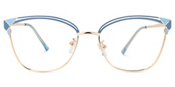 Exey Cateye Blue Glasses0