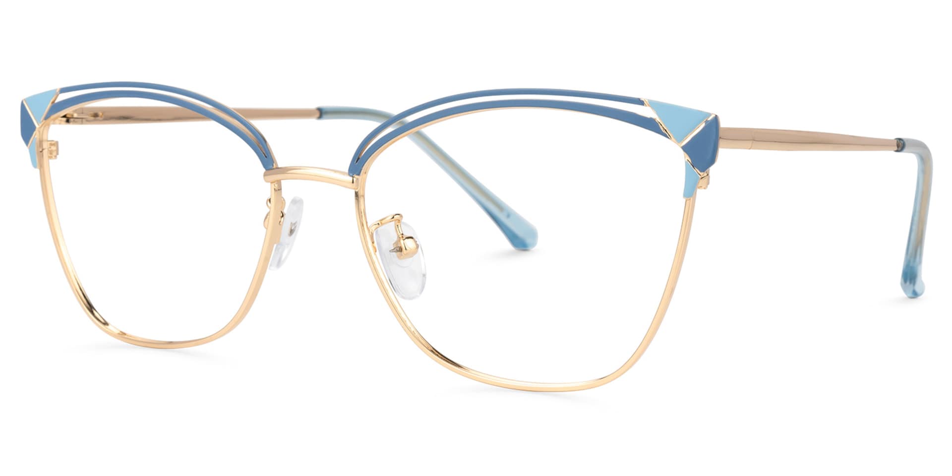 Exey Cateye Blue Glasses | Zeelool Glasses1
