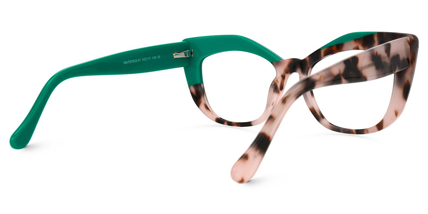 Misha Cateye Pink-Tortoise Glasses | Zeelool Glasses3