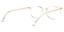 Vilanova Round Clear Glasses3