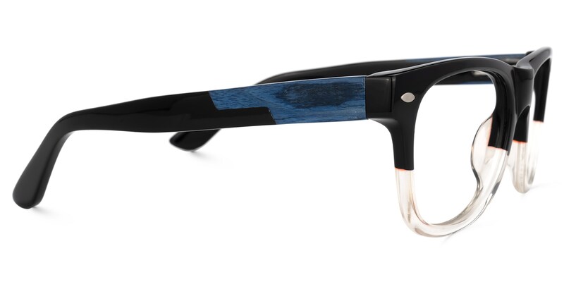 Lioness Square Black-Crystal Glasses | Zeelool Glasses2