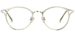 Serafina round Green Glasses0