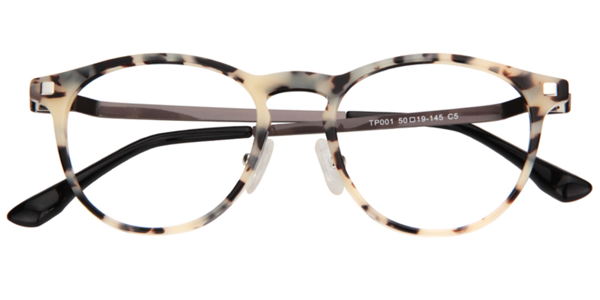 MaryKay Round Black-Silver Glasses | Zeelool Glasses1
