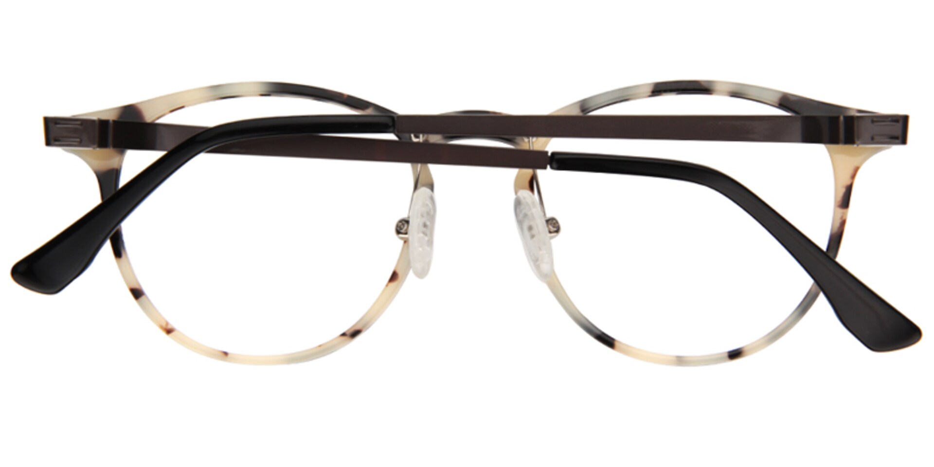 MaryKay Round Black-Silver Glasses | Zeelool Glasses5