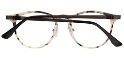 MaryKay Round Black-Silver Glasses5