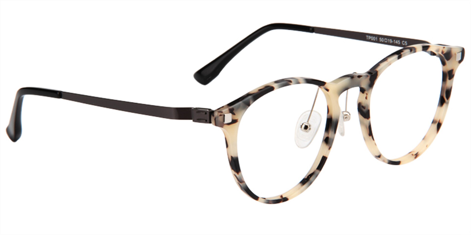 MaryKay Round Black-Silver Glasses | Zeelool Glasses4