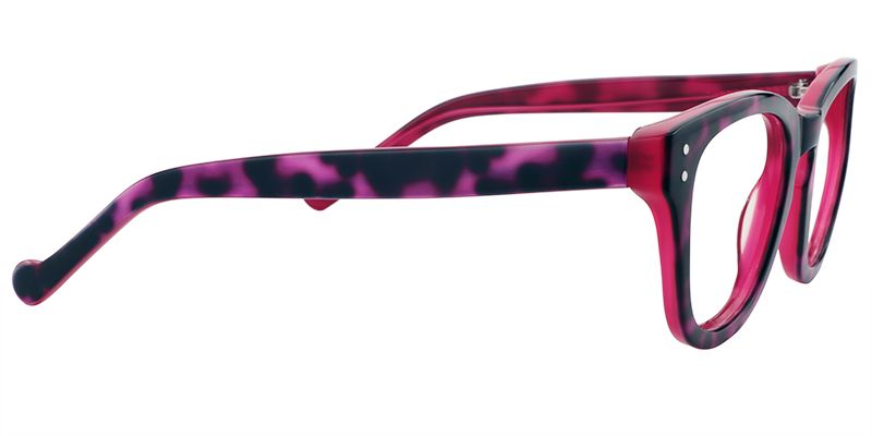Kiara Square Purple Tortoise Glasses | Zeelool Glasses