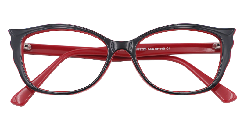 Angel's Wing Black Glasses | Zeelool Glasses1