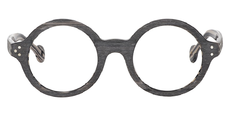 Faithe Round Gray Glasses | Zeelool Glasses0