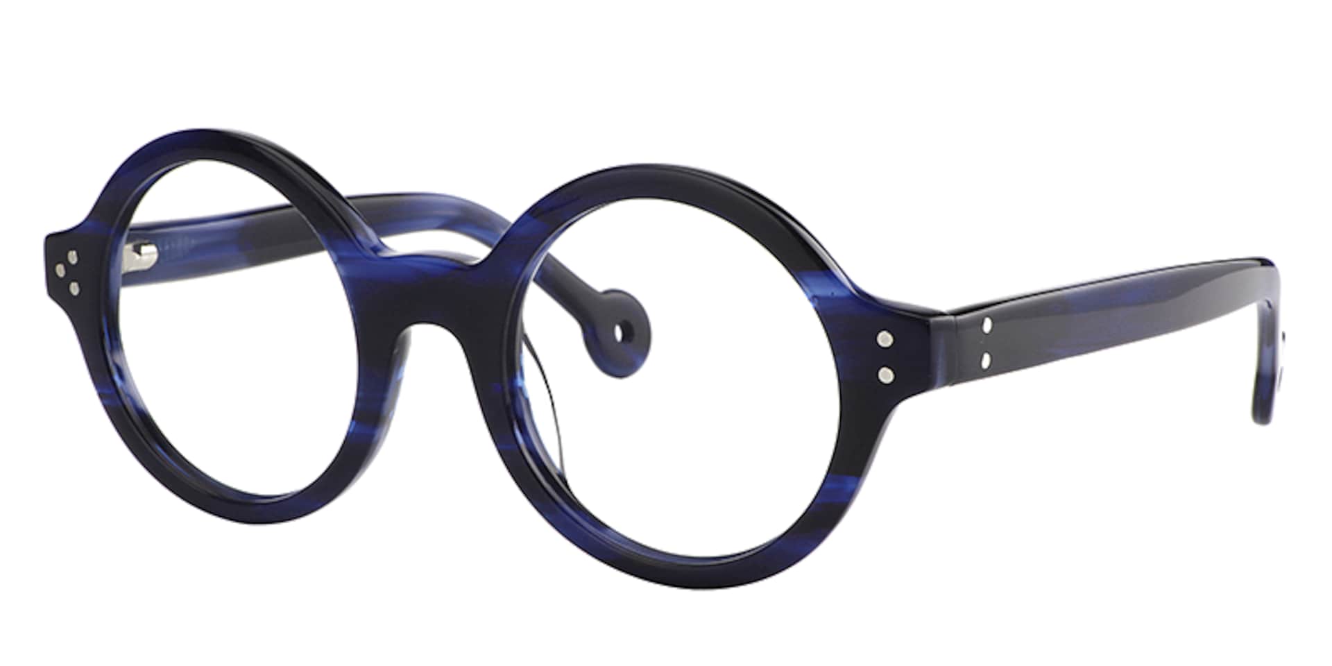 Faithe Round Blue Glasses | Zeelool Glasses2