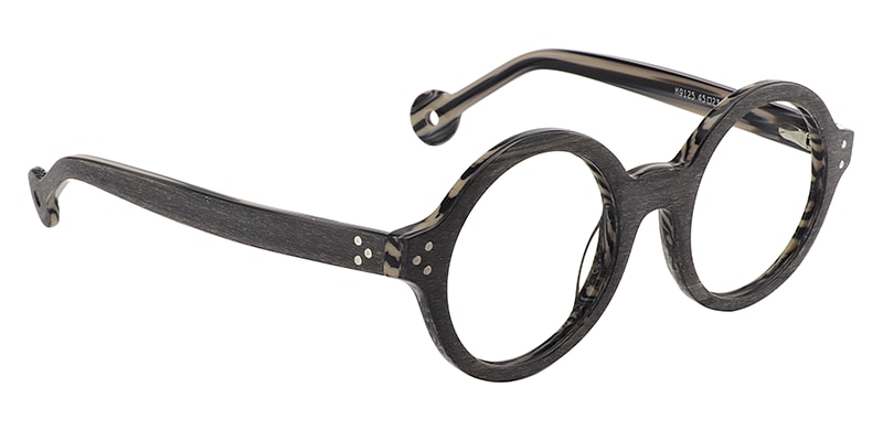 Faithe Round Gray Glasses | Zeelool Glasses2