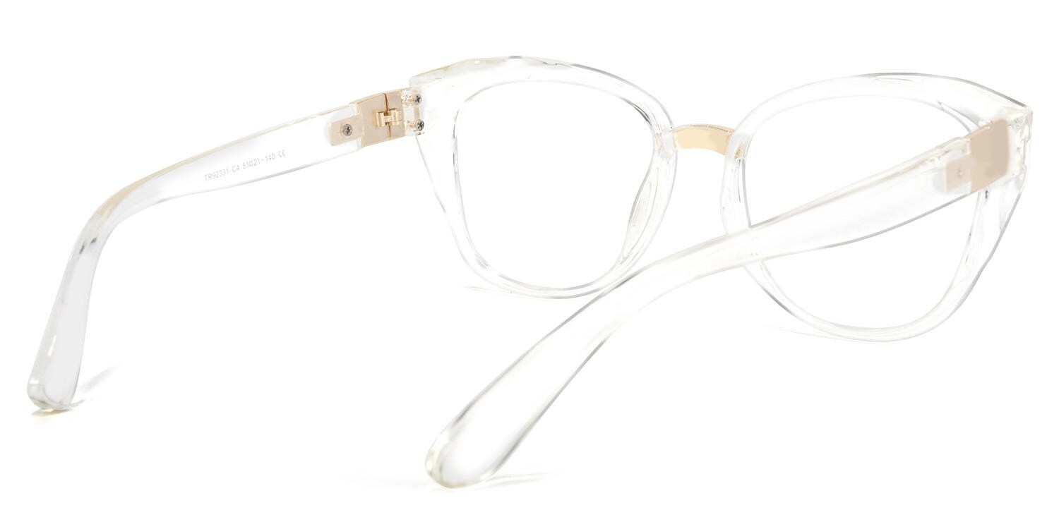 Mouna Cateye Crystal Glasses | Zeelool Glasses