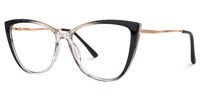 Malaika Cateye Black Glasses1