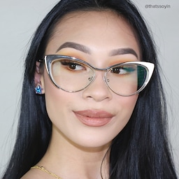 Ellen Cateye Silver Glasses10