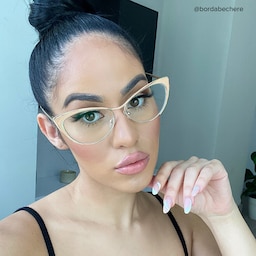 Ellen Cateye Gold Glasses11