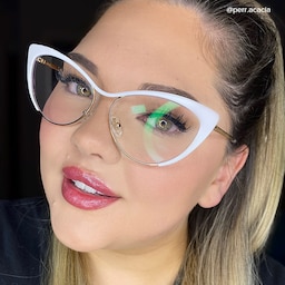 Ellen Cateye White Glasses7