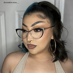 Ellen Black Cat eye Glasses9