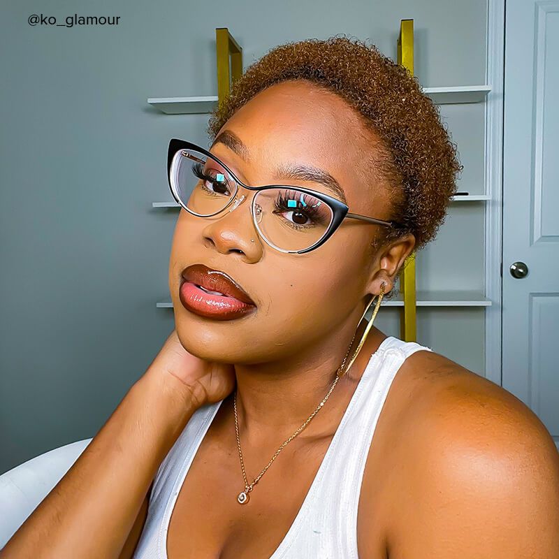 Cateye Black Glasses | ZEELOOL Canada8