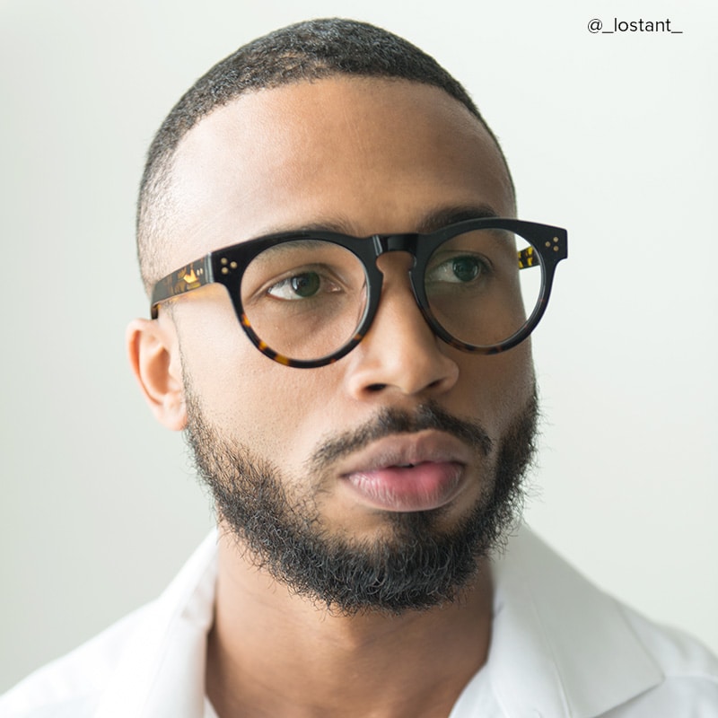 Malloy Round Black and Tortoise Glasses
