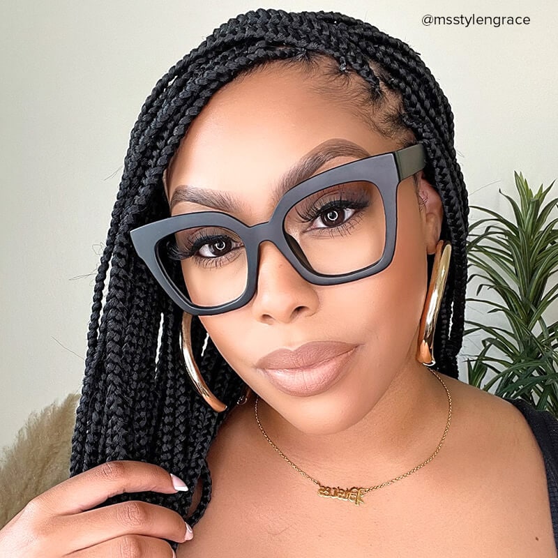 Malcolm Square Black Glasses6