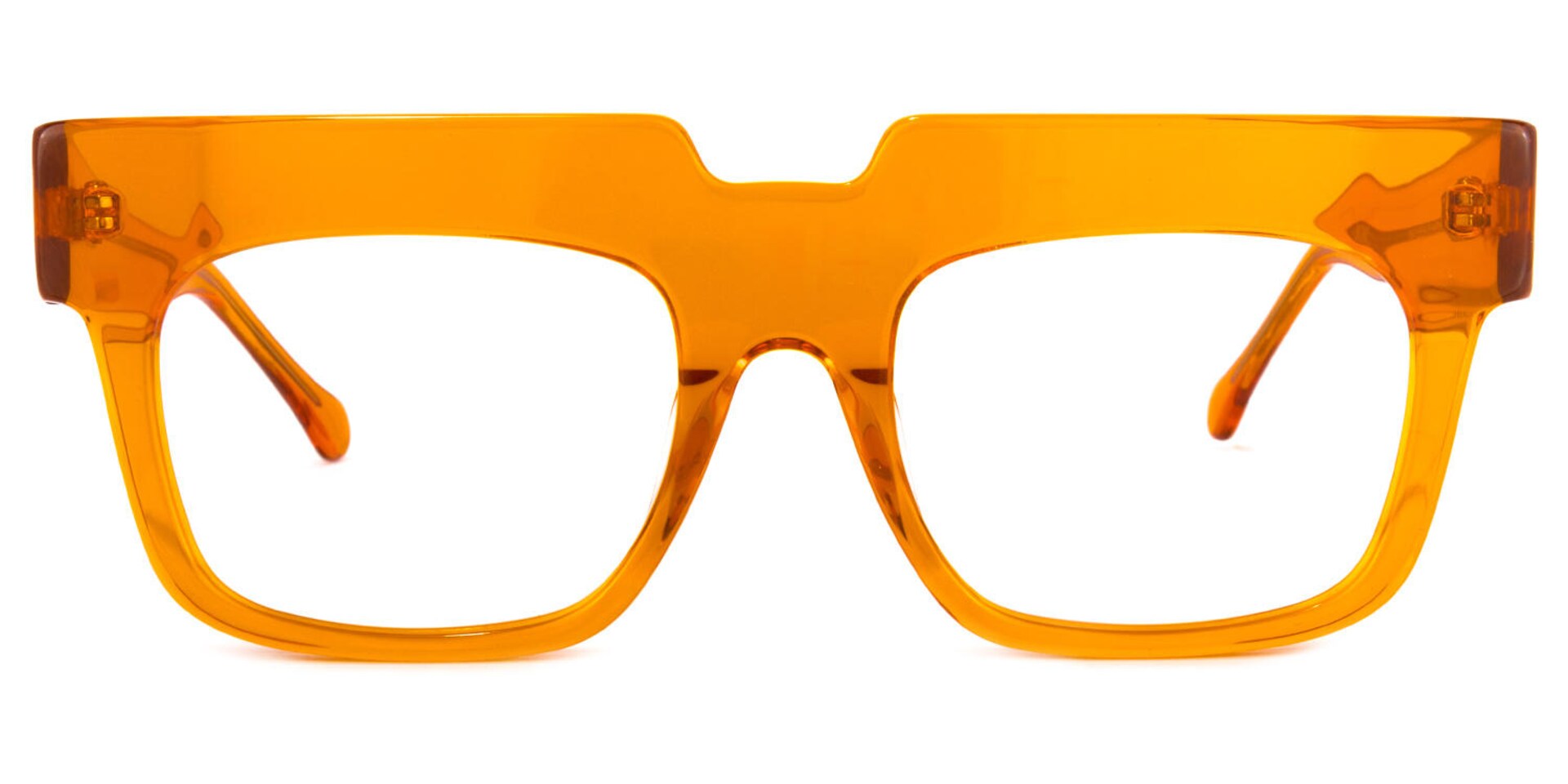 Travis Square Orange Glasses | Zeelool Glasses0