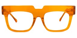 Travis Square Orange Glasses0