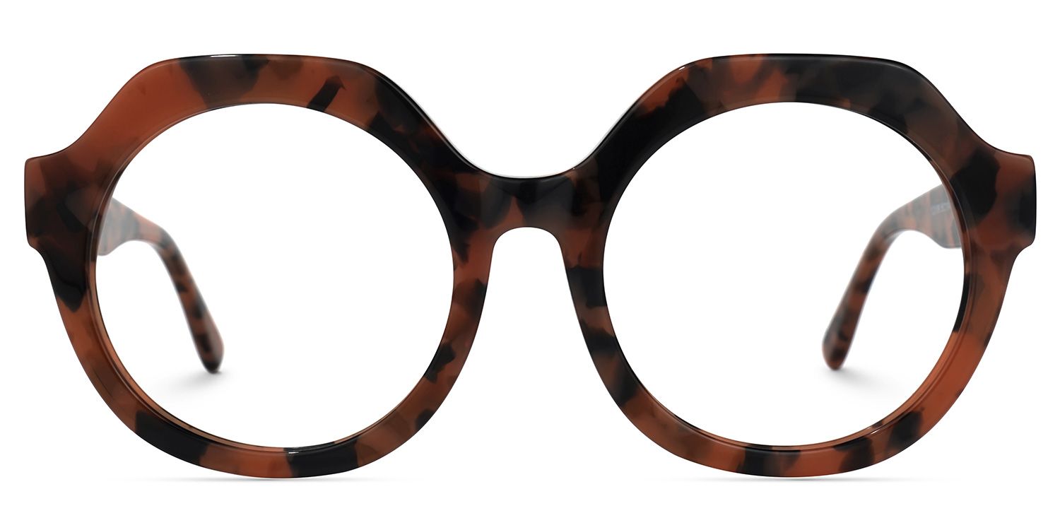 Mykia Geometric Tortoise Glasses | Zeelool Glasses