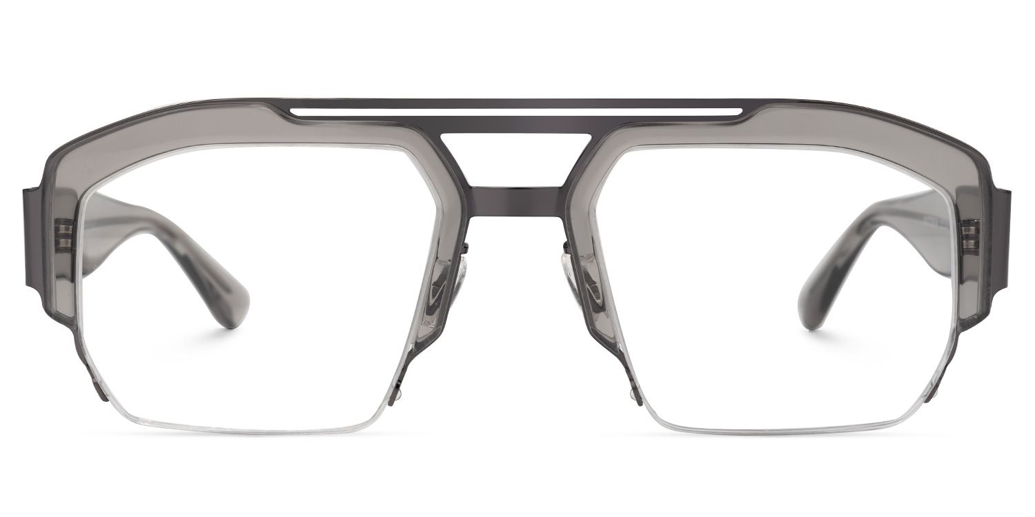 Curtis Aviator Gray Glasses | Zeelool Glasses0