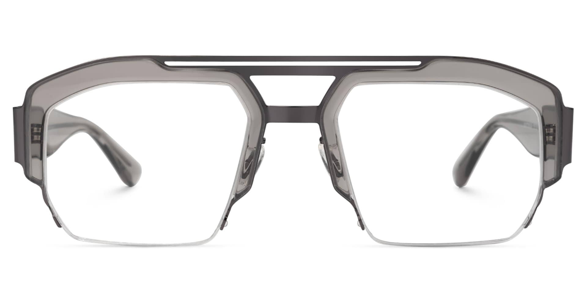 Curtis Aviator Gray Glasses | Zeelool Glasses0