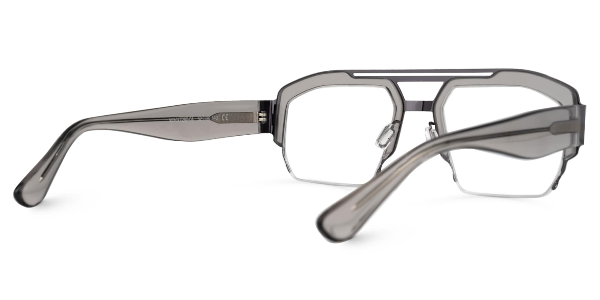 Curtis Aviator Gray Glasses | Zeelool Glasses3