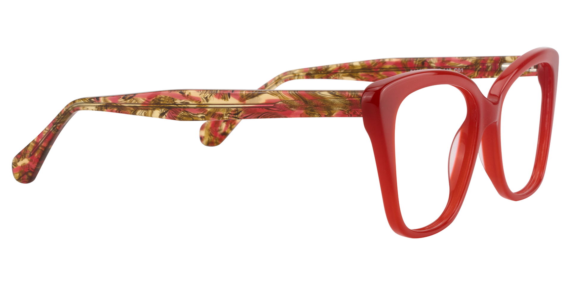 Square Red Glasses | Zeelool Glasses4