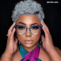 Martha Cat Eye Light-Blue Glasses13