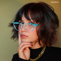 Sydney Cat Eye Blue Glasses4