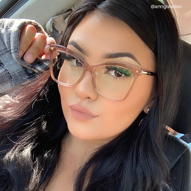 Isaebella Butterfly Champagne Frame Glasses | Zeelool6