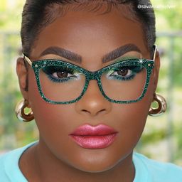Isaebella Butterfly Green Glasses9