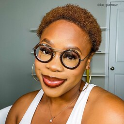 Talkami Round Brown Glasses5