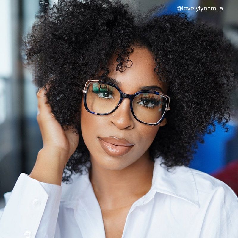 Tuyen Square Blue-Tortoise Glasses | Zeelool Glasses5