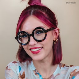 Calhoun Round Yellow Tortoise Glasses5