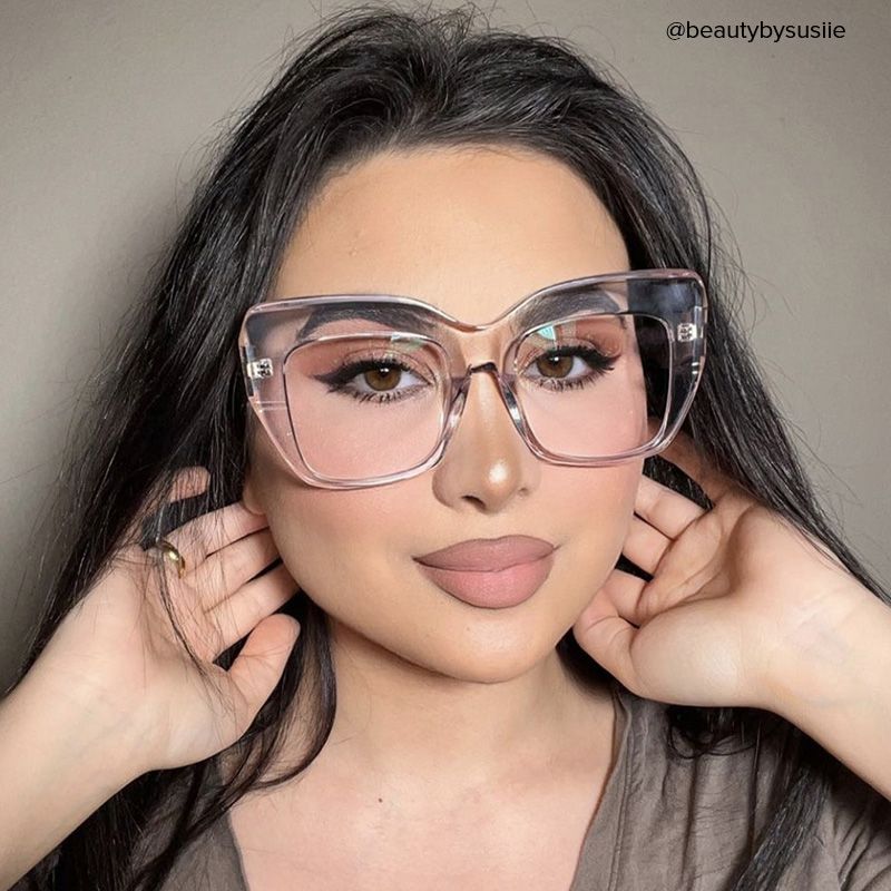 Charmaine Cat Eye Clear Glasses