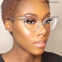 Claudette Cat Eye Clear Glasses4
