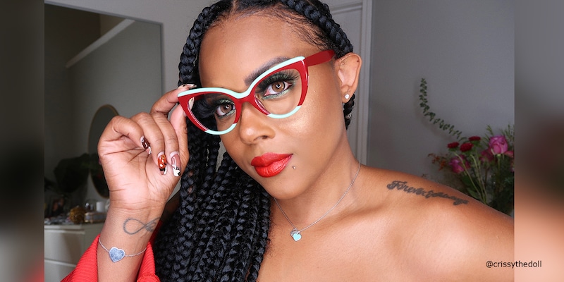 Claudette Cat Eye Burgundy Glasses | Zeelool Glasses3