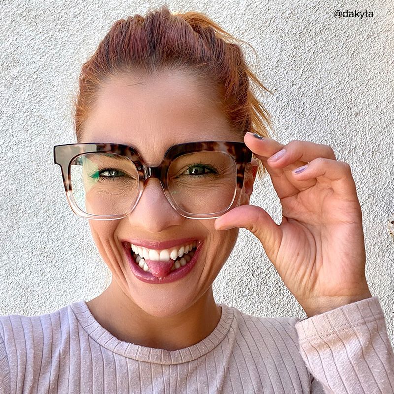 Dexter Square Light-Tortoise Glasses | Zeelool Glasses5