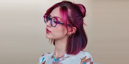 Gilbert Cateye Gray Glasses1