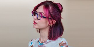 Gilbert Cateye Gray Glasses1